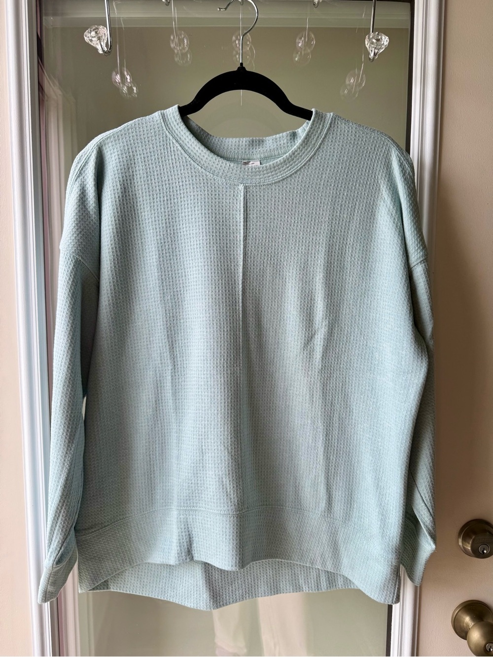 RBX Light Aqua Waffle-Knit Crew Tee
